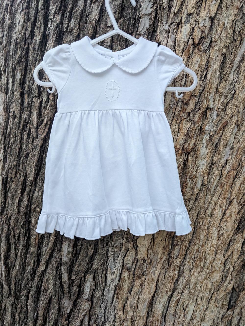 Magnolia White Peter Pan Collar Dress for Baby